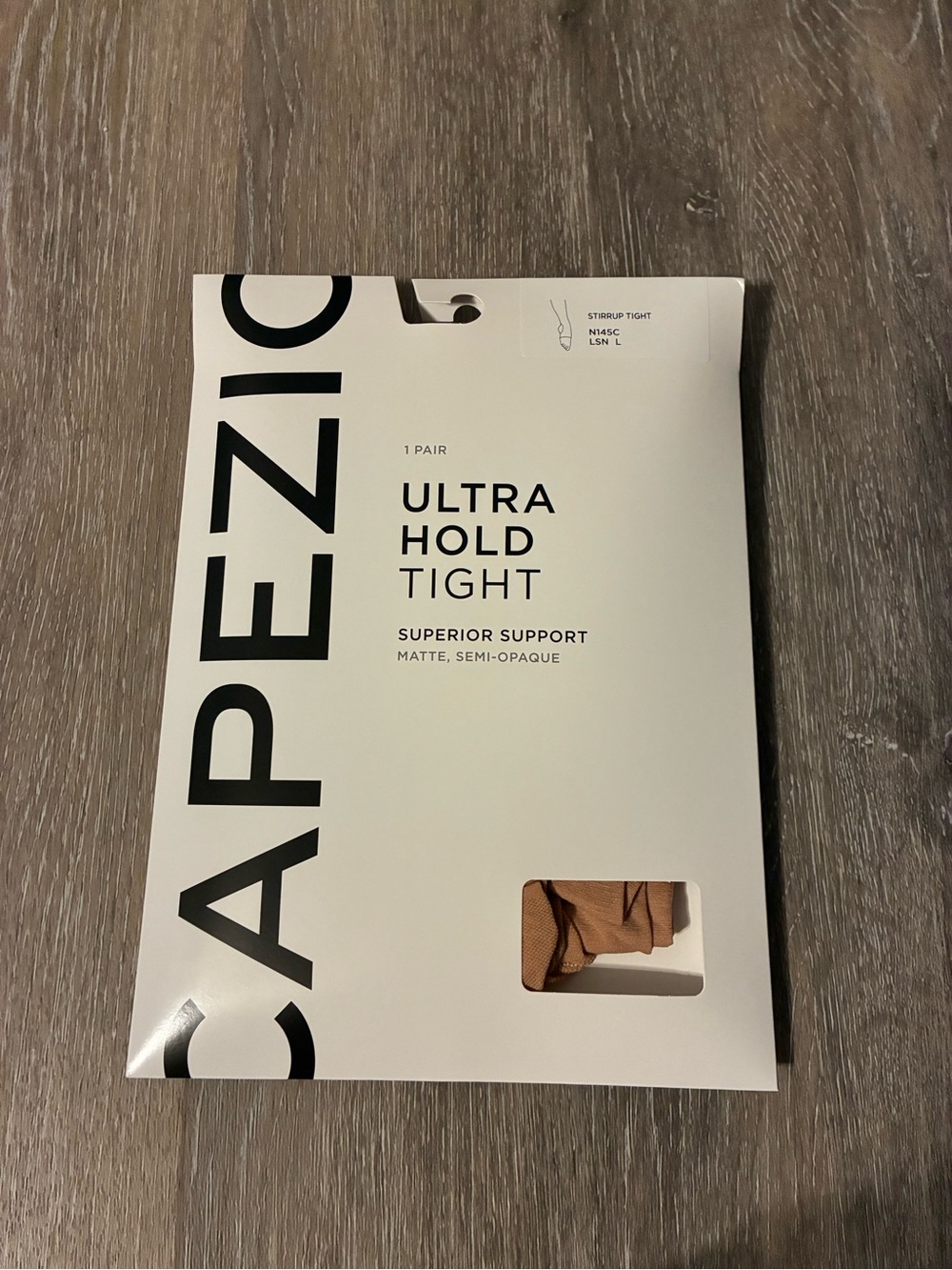 Capezio Girls Youth L Tan Ultra Hold Tight Tights